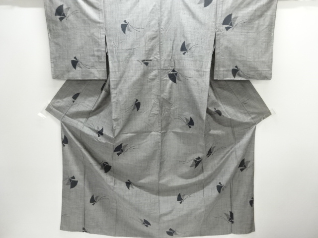 JAPANESE KIMONO / HITOE / TSUMUGI / WOVEN BUTTERFLY